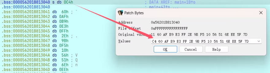手动修改 s 的数据 2